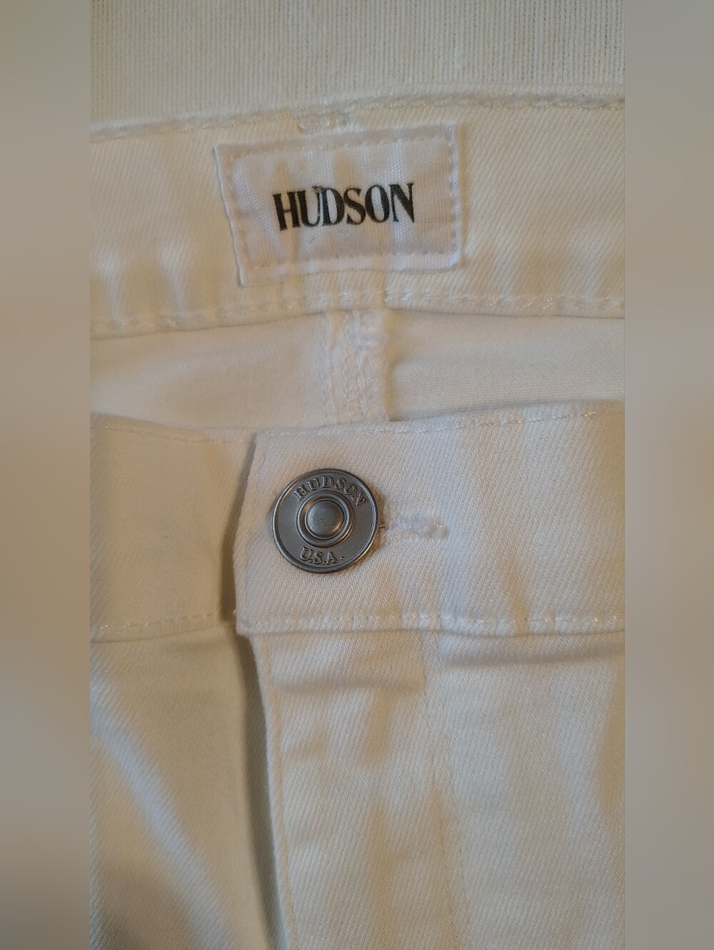 Hudson MidRise Nico White Super Skinny Raw Hem Ankle Women's Jeans Size 28 NWOT - Picture 5 of 11